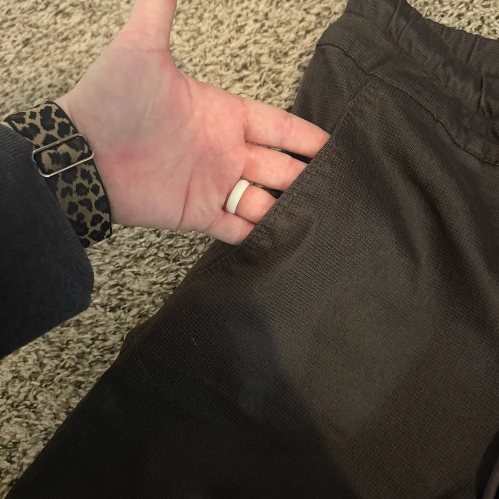 Bevy Flog Shely Pants Brown Straight with Drawstring Elastic Waist Womens 25 - Picture 10 of 13